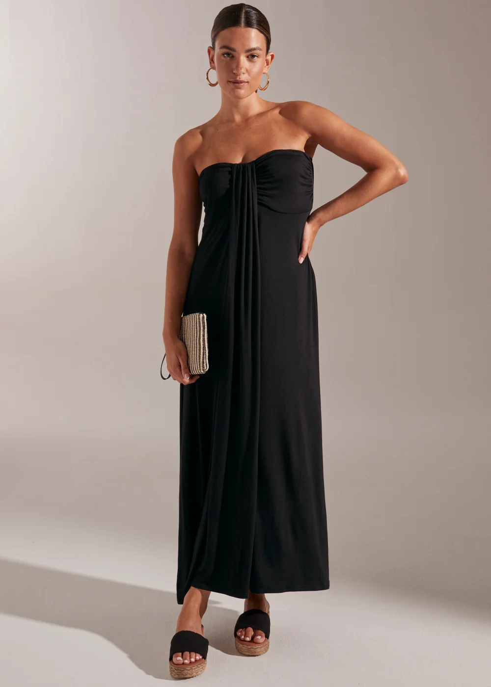 Black Knot Bandeau Dress - 8 Image 1