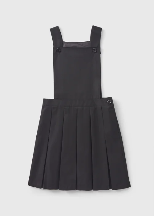 Girls Black Box Pleat School Pinafore (3-16yrs) - 13 Yrs Image 1