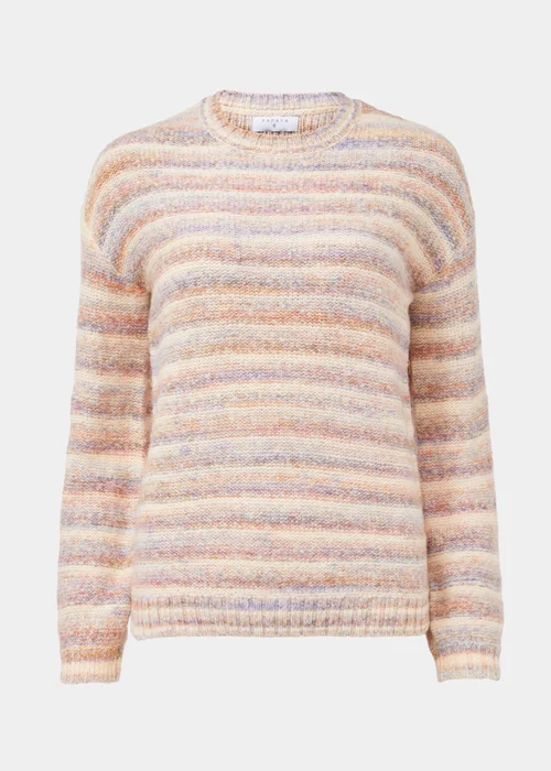Multicoloured Stripe Yarn Jumper - XS Image 5