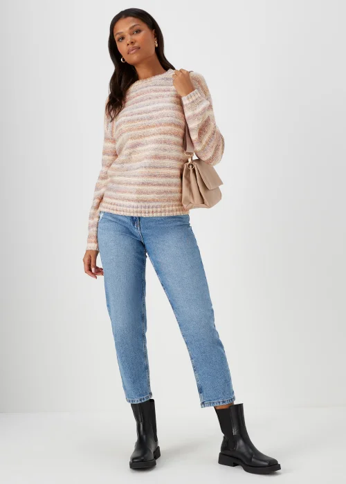 Multicoloured Stripe Yarn Jumper - XS Image 4