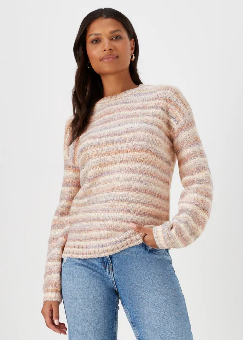 Multicoloured Stripe Yarn Jumper - XS Image 1