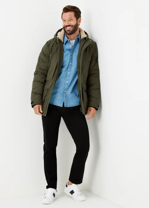 Lincoln Khaki Parka Coat - S Image 4