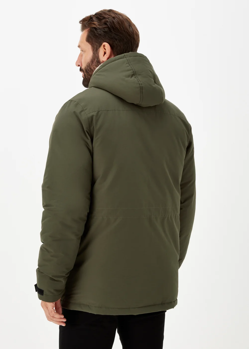 Lincoln Khaki Parka Coat - S Image 2