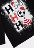 Boys Black Ho Ho Ho Christmas T-Shirt (4-13yrs) - Age 4 Years Image 2