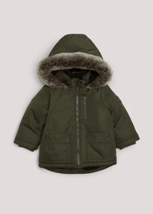 Boys Khaki Heritage Parka Coat (9mths-6yrs) - 2-3 Yrs Image 1