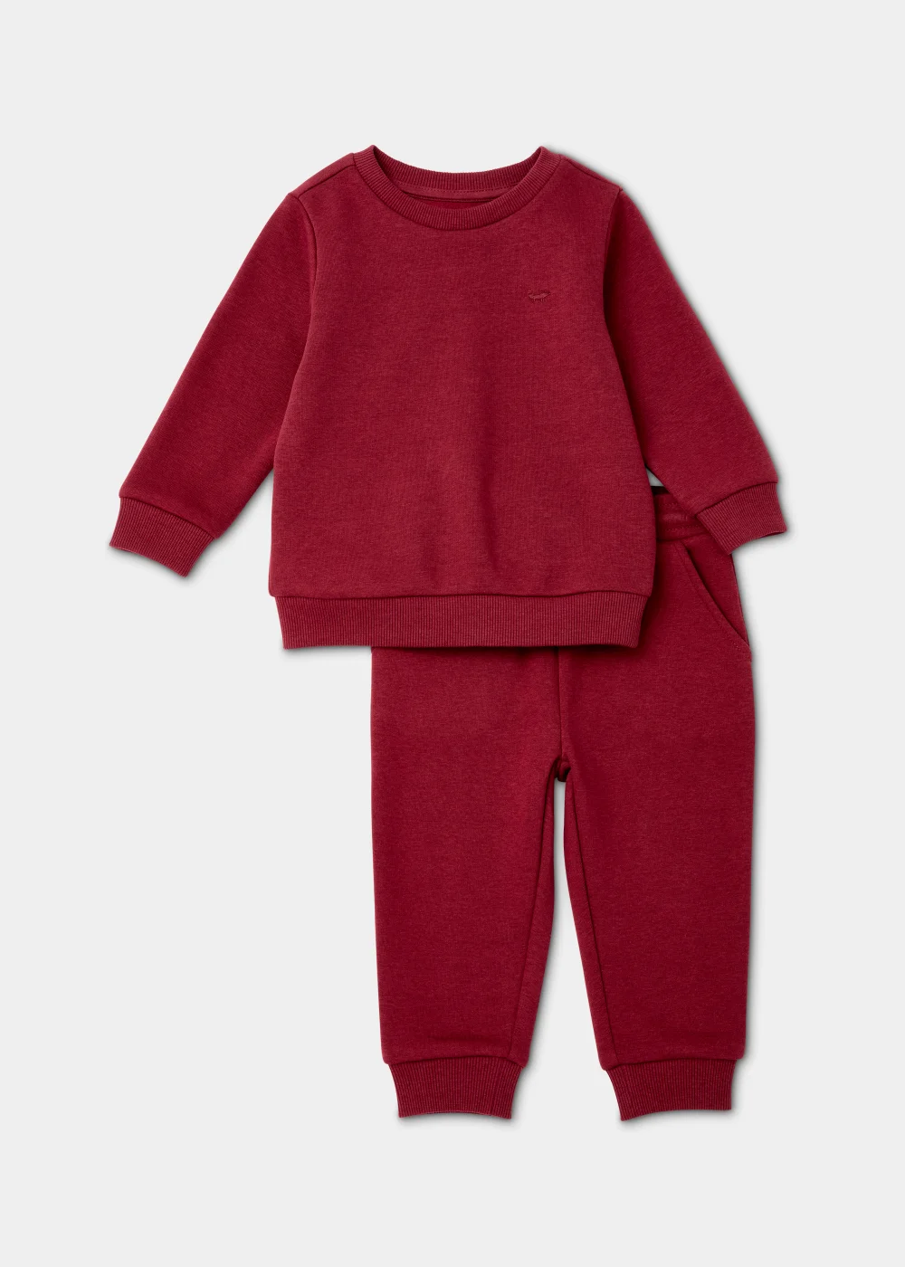 Boys Berry Crew Neck Sweatshirt & Joggers Set (9mths-6yrs) - 9-12 months Image 1