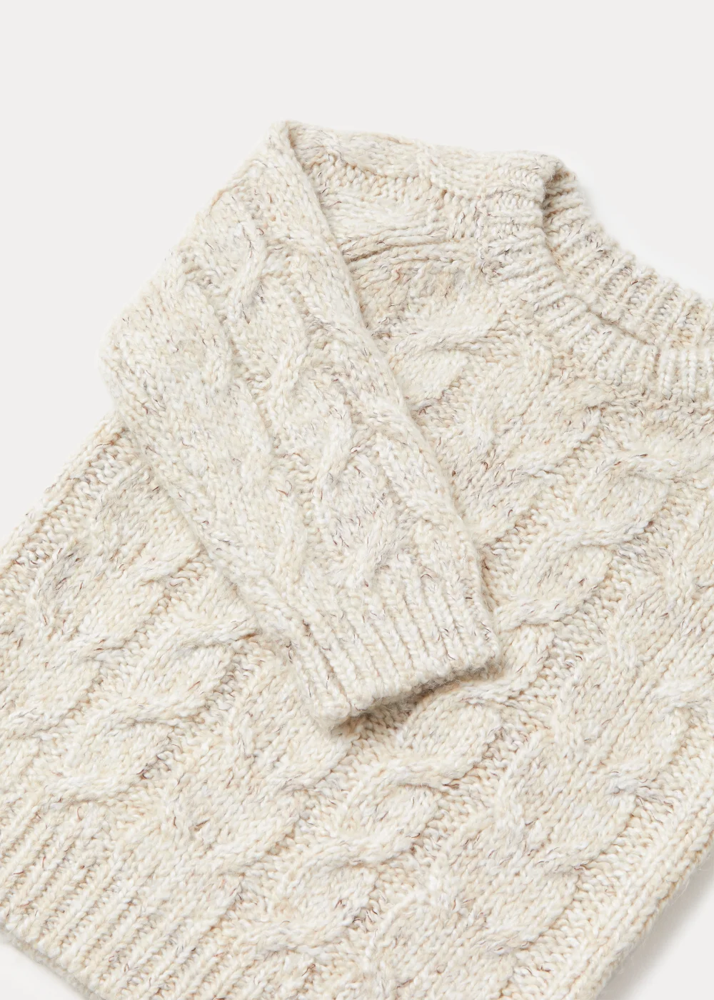 Boys Cream Cable Knit Jumper (9mths-6yrs) - 9-12 months Image 2