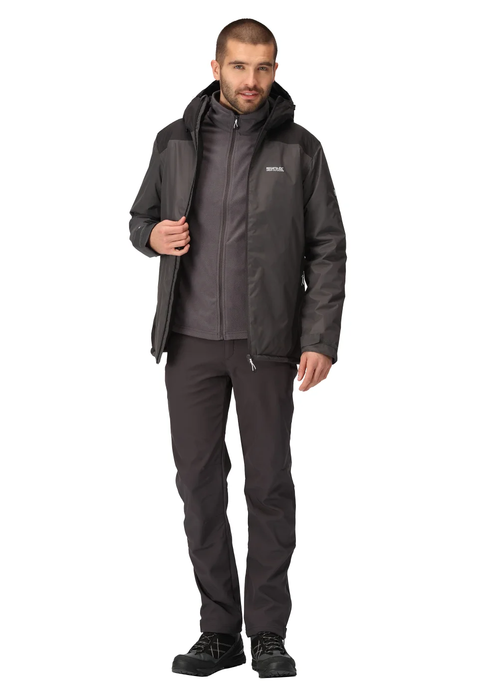 Regatta Thornridge II Black Waterproof Jacket - S Image 1