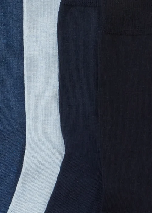 7 Pack Blue Socks - Size 12-14 Image 3