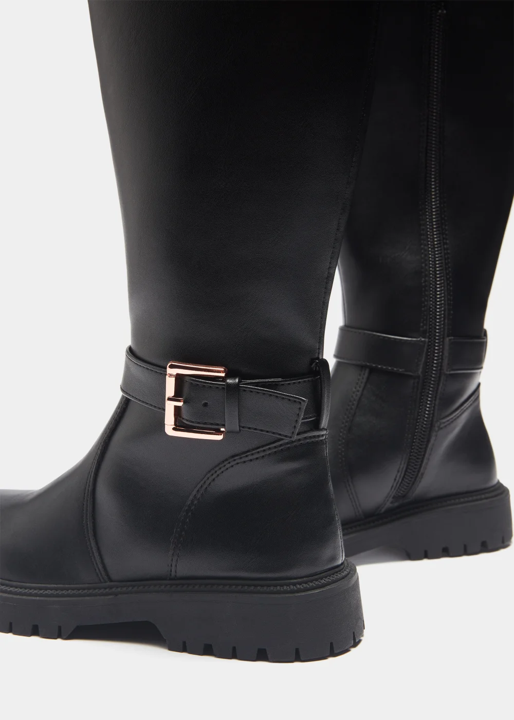 Girls Black Riding Boots (Younger 10-Older 5) - Size 1 Image 2