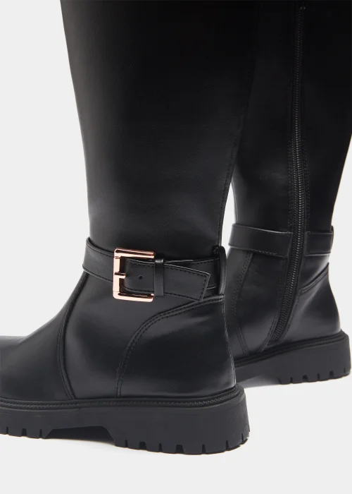 Girls Black Riding Boots (Younger 10-Older 5) - Size 1 Image 2