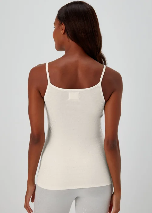 Cream Thermal Vest Top - Size 8-10 Image 2