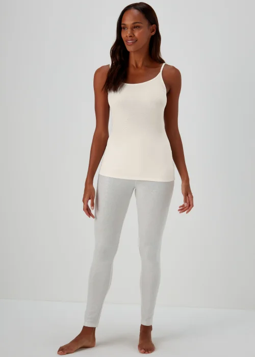 Cream Thermal Vest Top - Size 8-10 Image 3