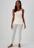 Cream Thermal Vest Top - Size 8-10 Image 3