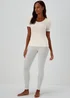 Cream Thermal Top - Size 8-10 Image 3