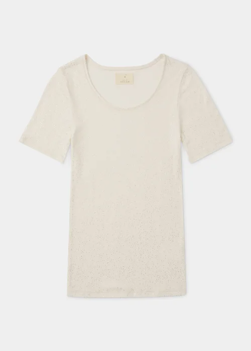 Cream Thermal Top - Size 8-10 Image 4