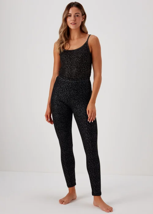 Black Thermal Leggings - Size 8-10 Image 1