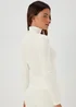 Cream Thermal Polo Neck Top - Size 8-10 Image 2