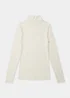 Cream Thermal Polo Neck Top - Size 8-10 Image 4