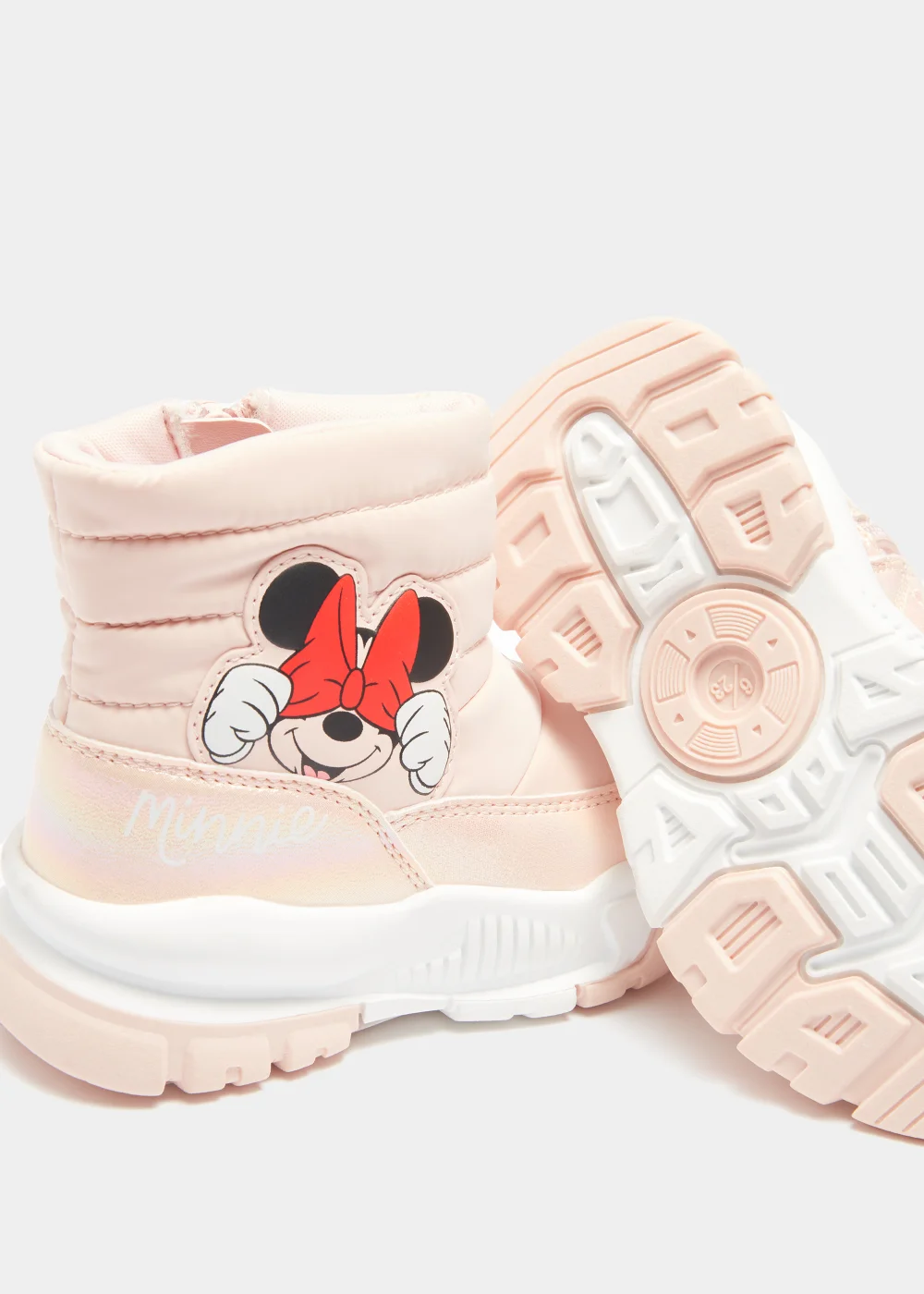 Kids Pink Disney Minnie Mouse Snow Boots (Younger 4-Older 12) - Size 4 Infants Image 2