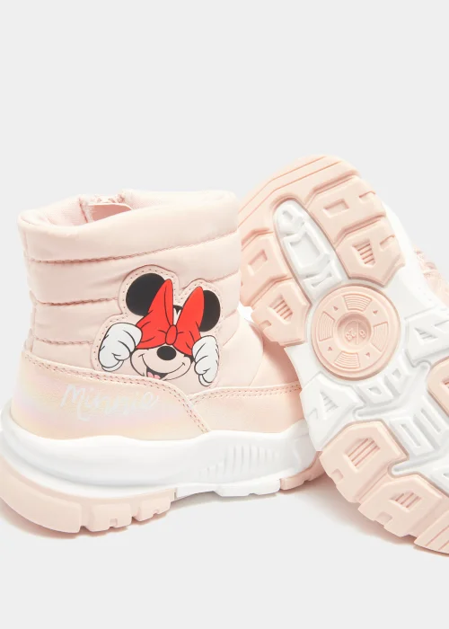 Kids Pink Disney Minnie Mouse Snow Boots (Younger 4-Older 12) - Size 4 Infants Image 2