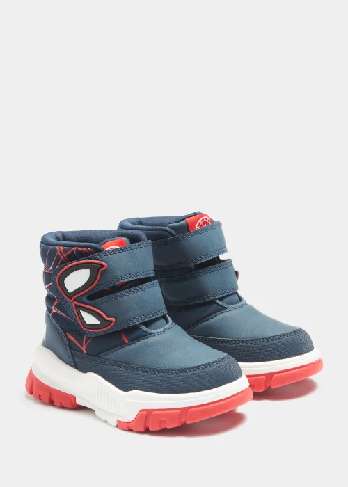 Kids Navy Marvel Spider-Man Snow Boots (Younger 4-12) - Size 6 Infants Image 1