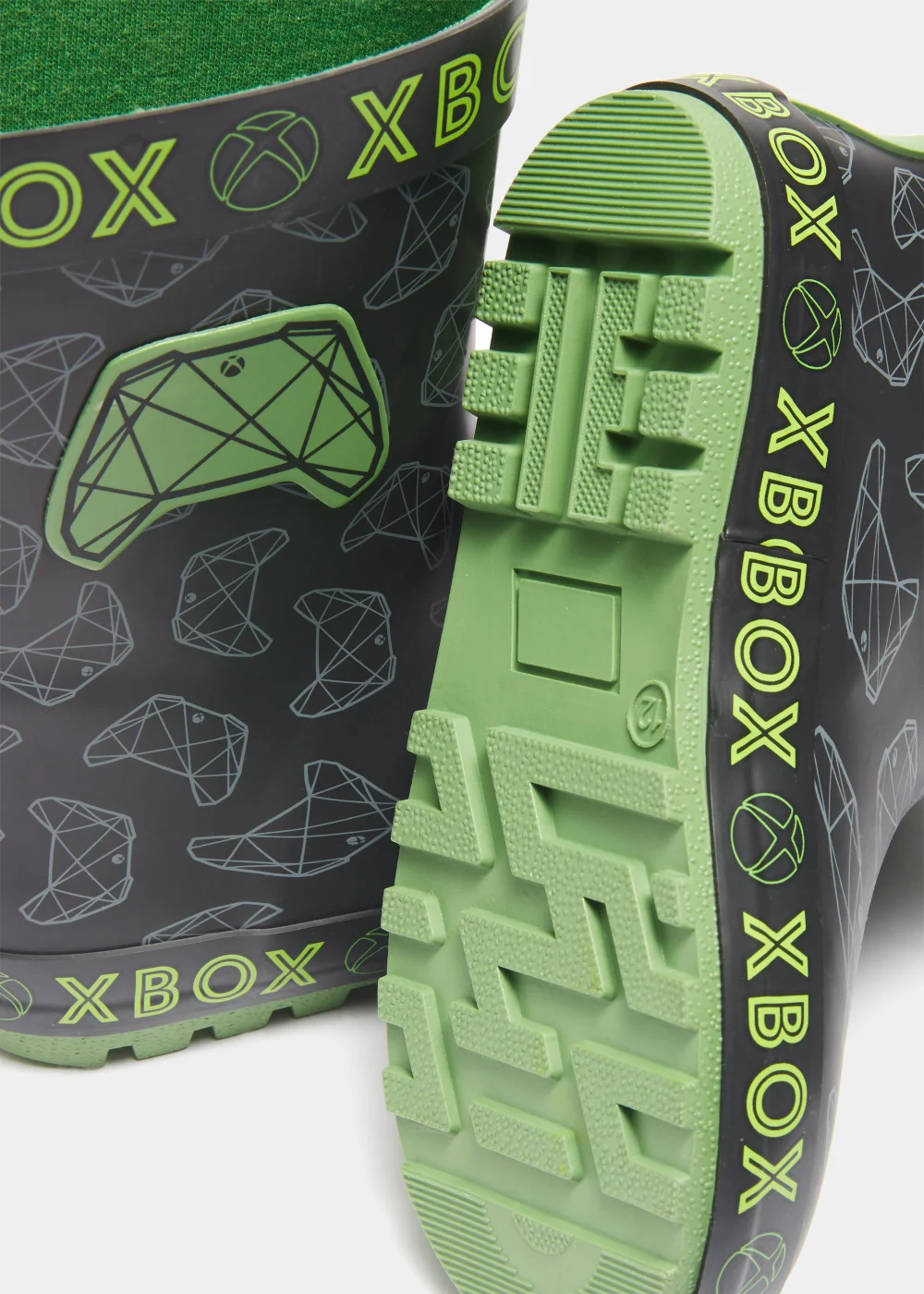Kids Black Xbox Rubber Wellies (Younger 10-Older 4) - 1 Image 2