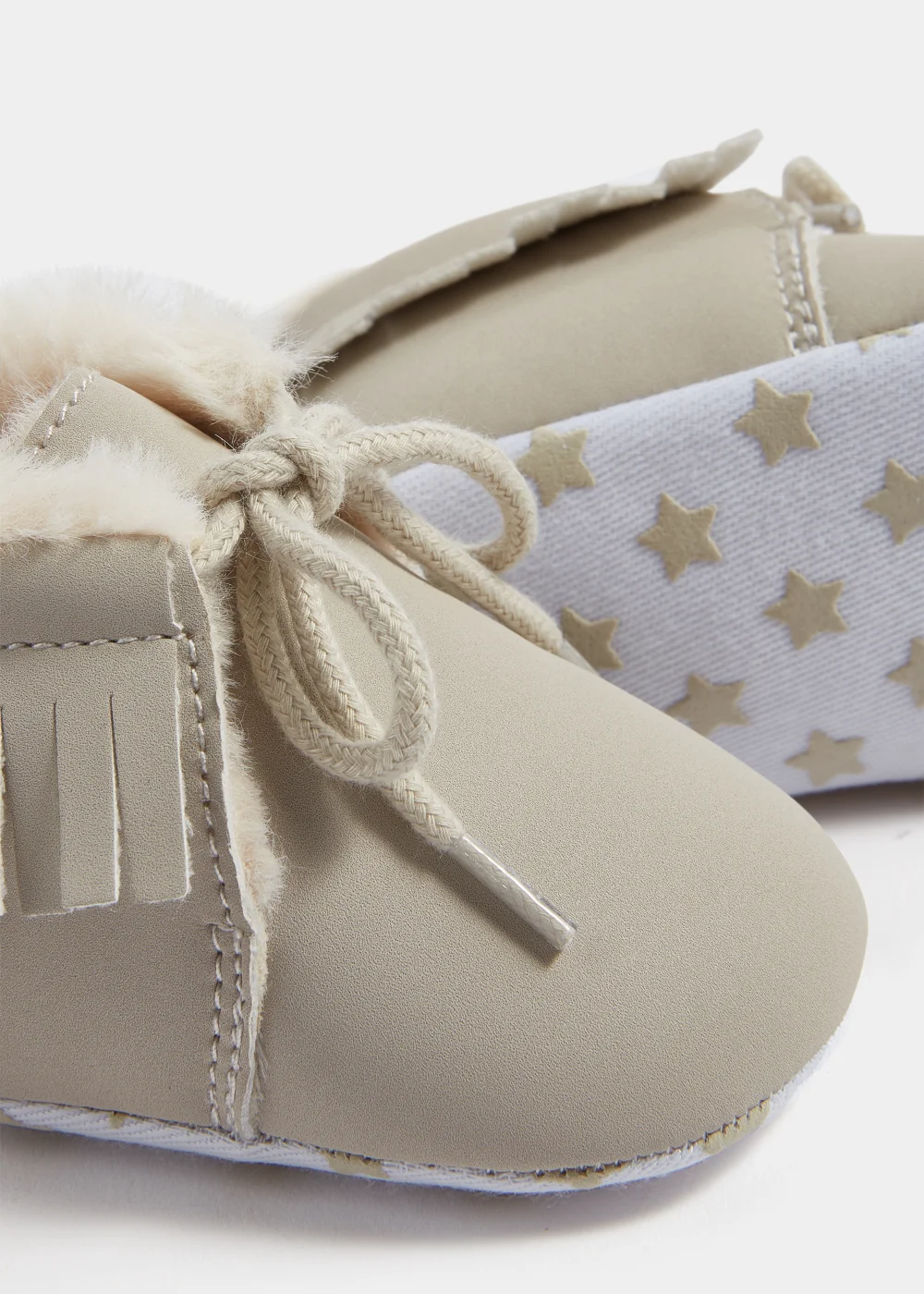 Baby Stone Teddy Fleece Soft Sole Baby Boots (Newborn-18mths) - Age 6 - 9 Months Image 2