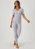 Grey Thermal Top & Leggings Set - Size 8-10 Image 1