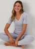 Grey Thermal Top & Leggings Set - Size 8-10 Image 3