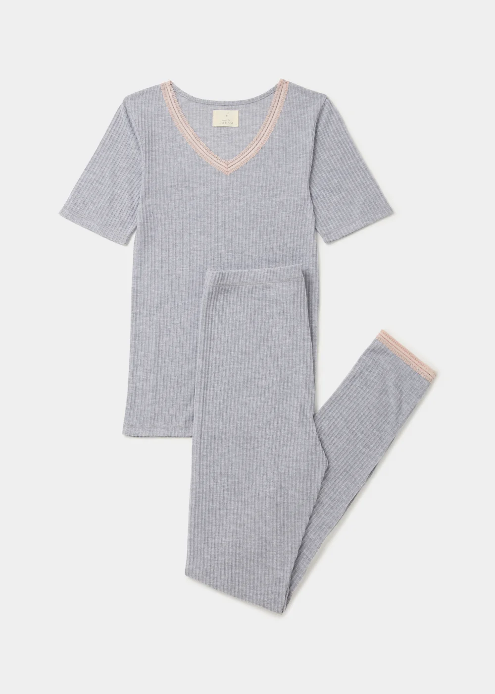 Grey Thermal Top & Leggings Set - Size 8-10 Image 4