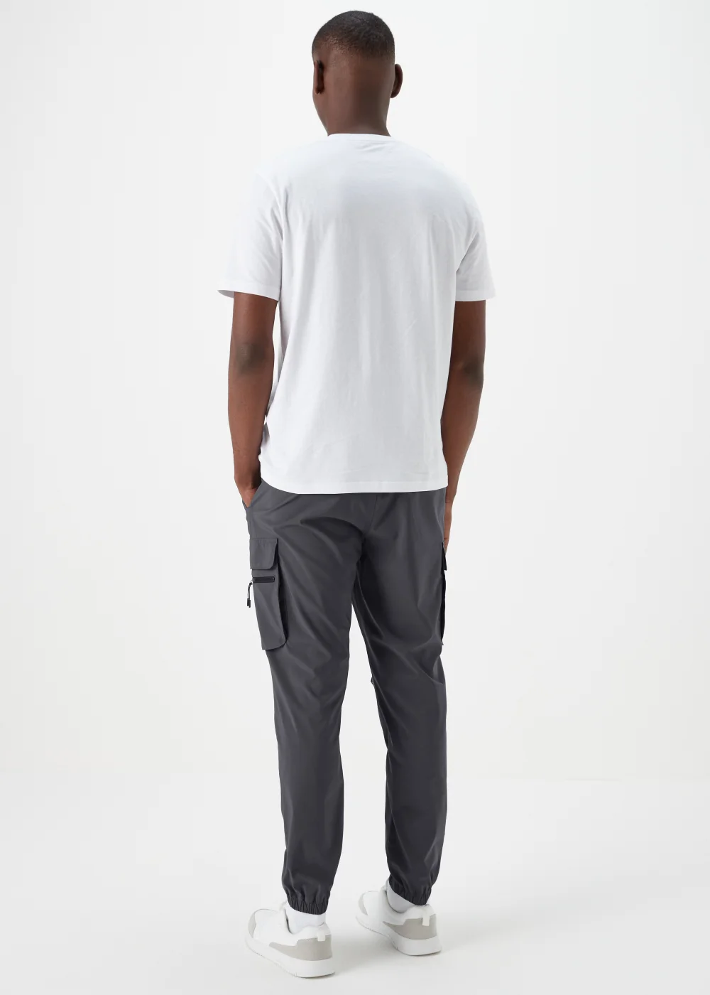 Blue Cuffed Cargo Trousers - Extra small Image 2