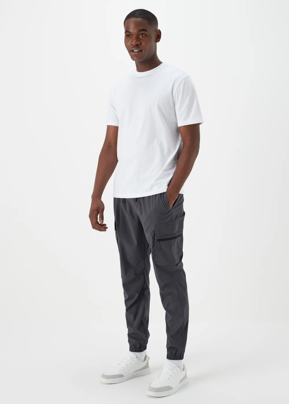 Blue Cuffed Cargo Trousers - Extra small Image 1