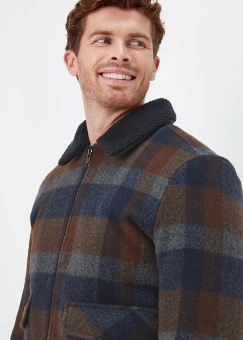 Navy Check Trucker - S Image 3