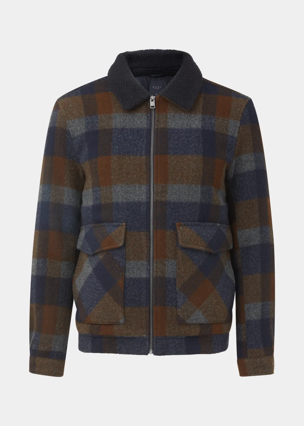 Navy Check Trucker - S Image 5