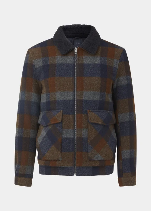 Navy Check Trucker - S Image 5