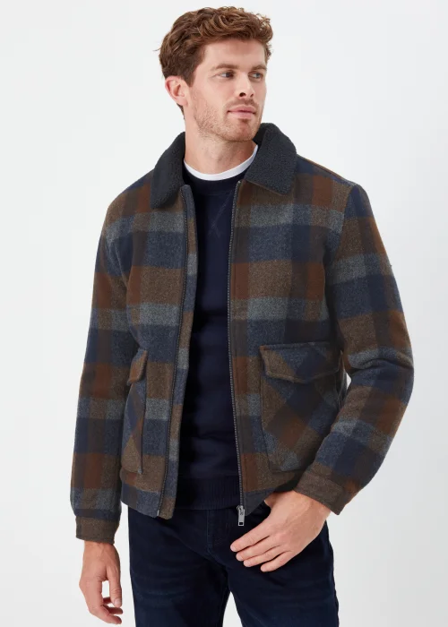 Navy Check Trucker - S Image 1