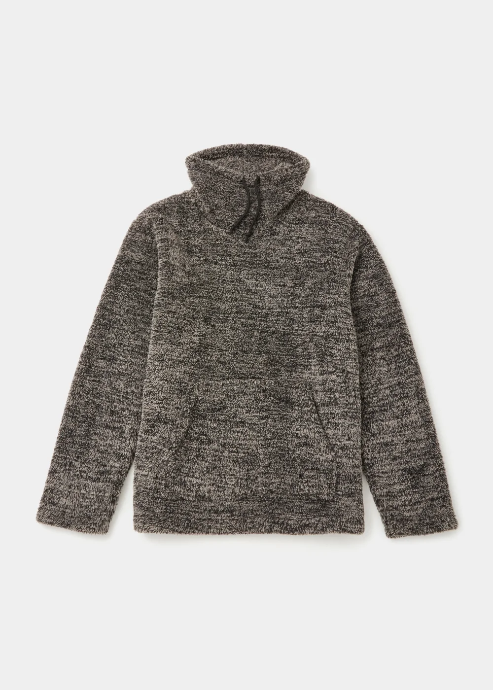 Grey Cowl Neck Fleece Lounge Top - Small Image 4