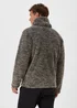 Grey Cowl Neck Fleece Lounge Top - Small Image 2