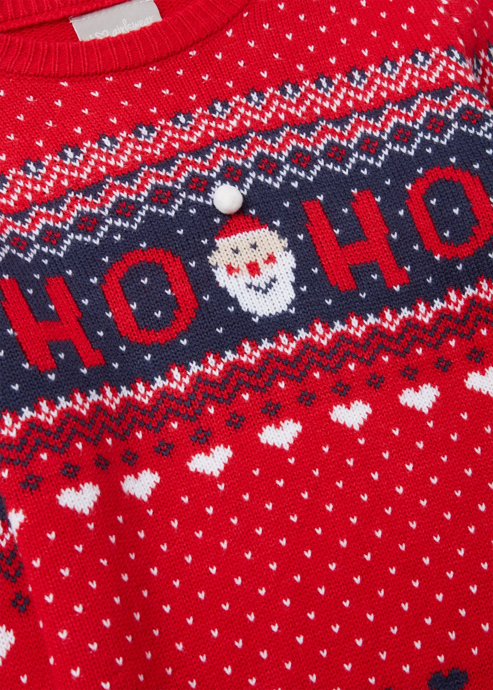 Girls Mini Me Red Christmas Jumper (4-13yrs) - 4 Yrs Image 2