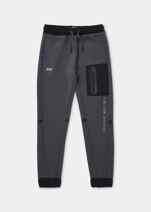 Boys Black Woven Co Ord Joggers (4-12yrs) - Age 4 Years Image 1