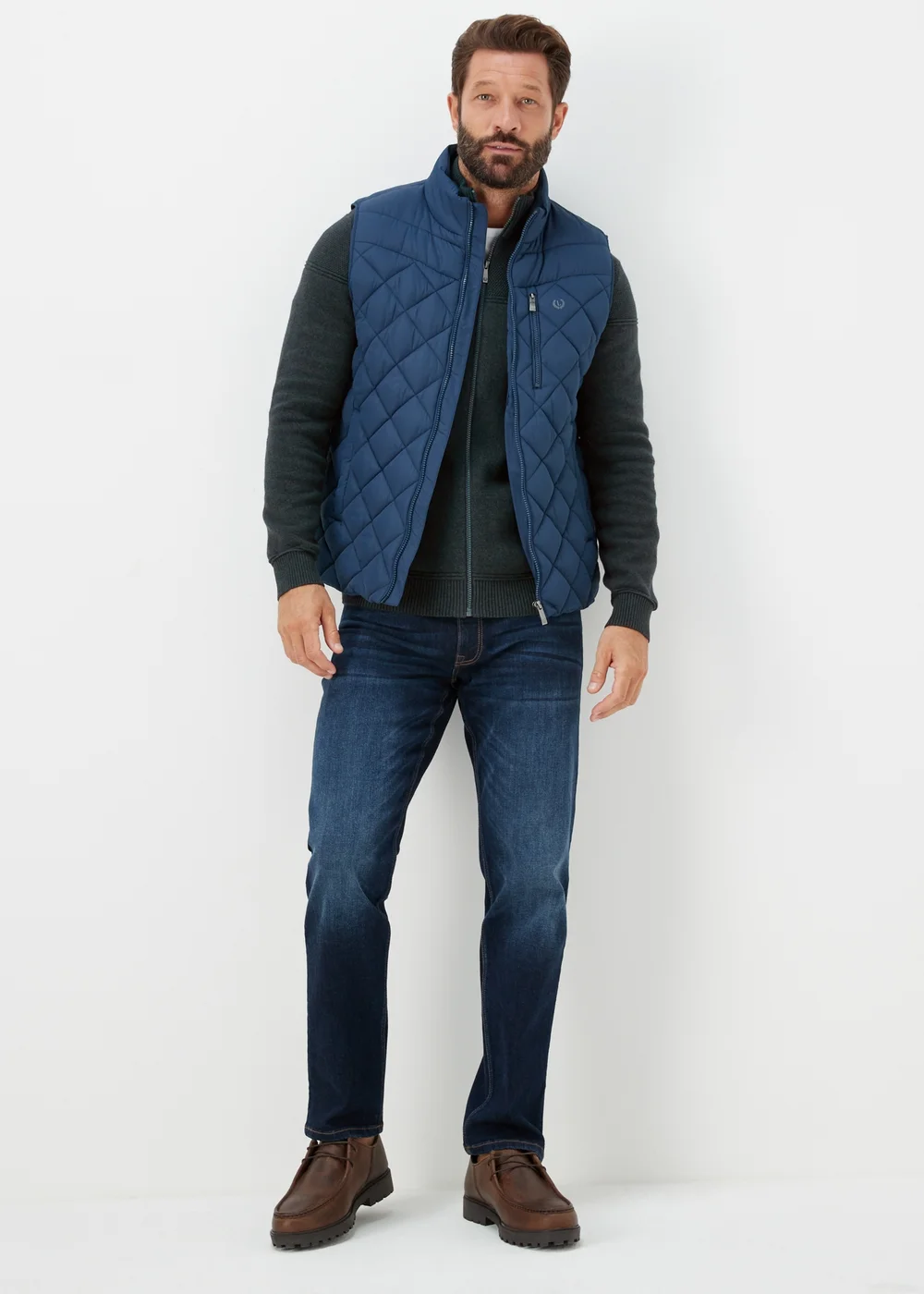 Lincoln Green Funnel Neck Zip Up Jumper - S Image 4
