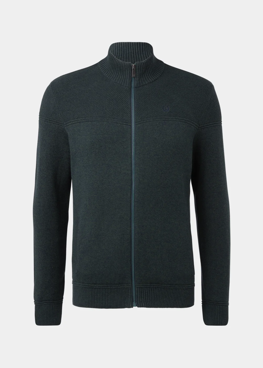 Lincoln Green Funnel Neck Zip Up Jumper - S Image 5
