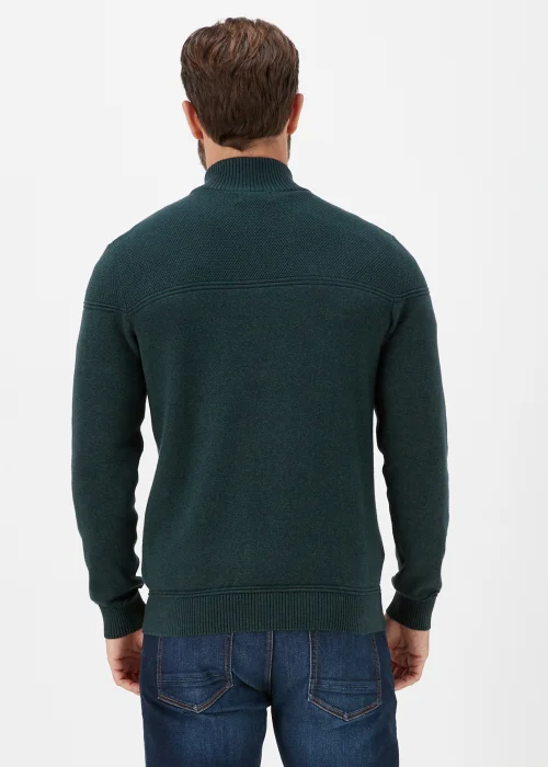 Lincoln Green Funnel Neck Zip Up Jumper - S Image 2