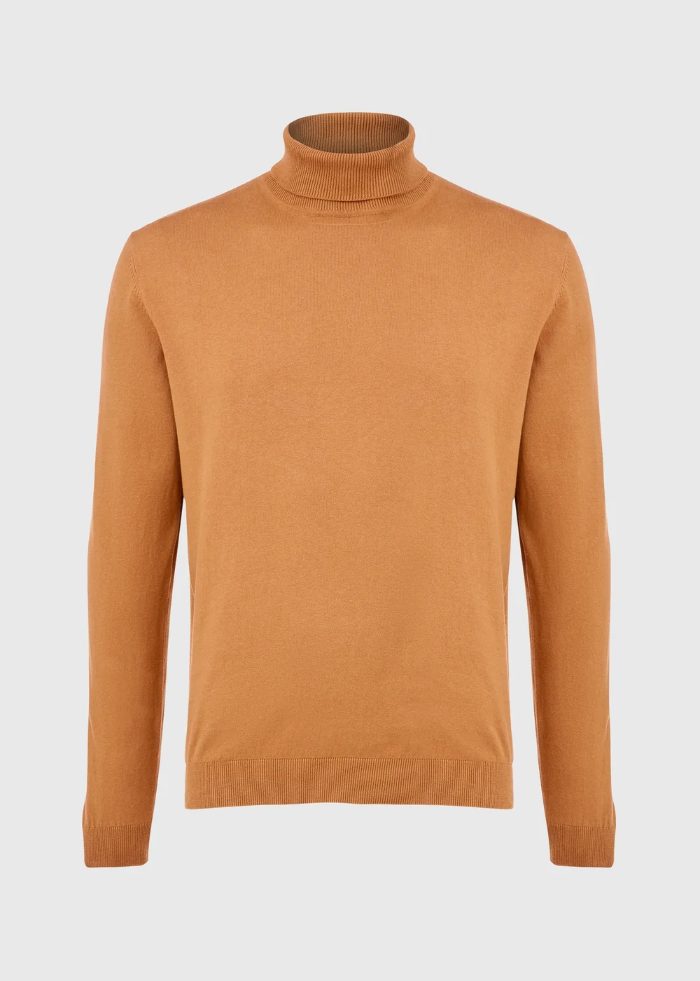 Tan Roll Neck Jumper - S Image 5