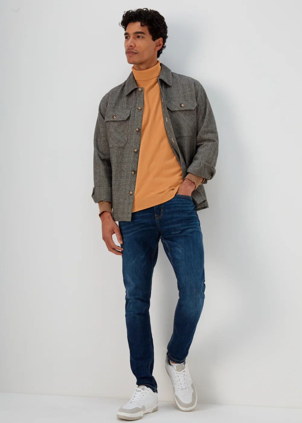 Tan Roll Neck Jumper - S Image 4