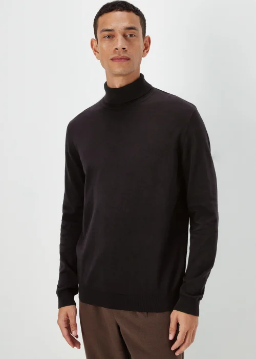 Black Roll Neck Jumper - S Image 1
