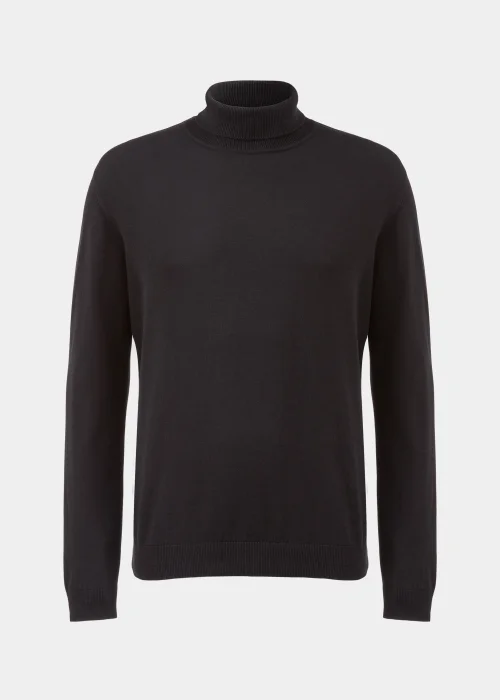Black Roll Neck Jumper - S Image 5
