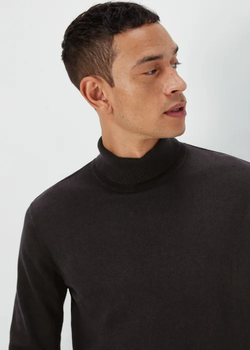 Black Roll Neck Jumper - S Image 3