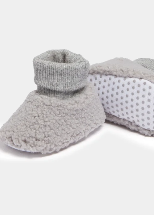 Grey Borg Sock Baby Booties (Newborn-18mths) - Age 0 - 3 Months Image 2